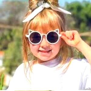 Ibiza style Cat Sunglasses Kids White Summer Outfit #464 Glasses Accessories